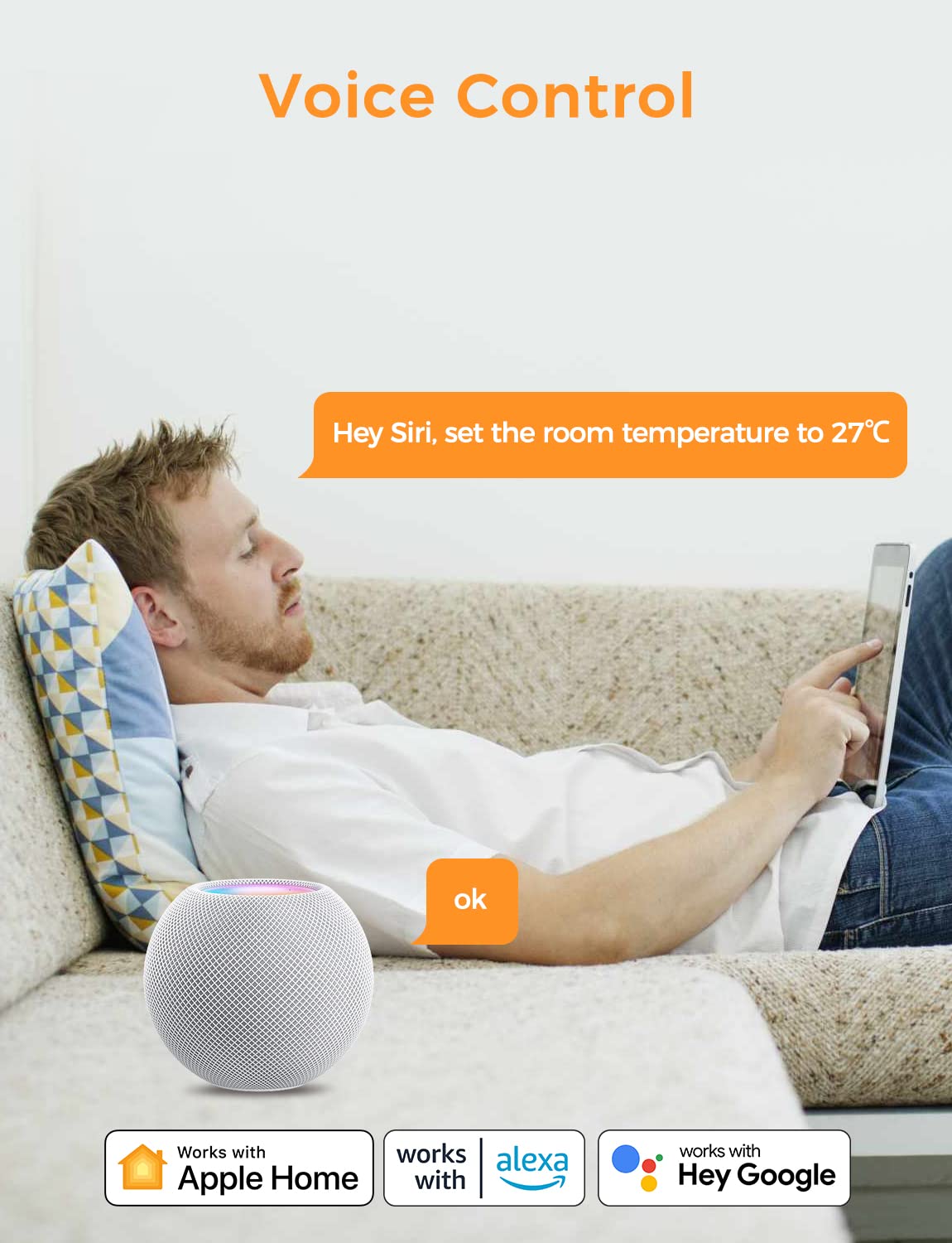 Smart Thermostat for Combi Boiler/Water Underfloor Heating, WiFi Thermostat  Works with Apple HomeKit Siri, Alexa, Google Home, Support  Programmer/Voice/Remote Smart Heating Control, No Hub Required :  Amazon.co.uk: DIY u0026 Tools