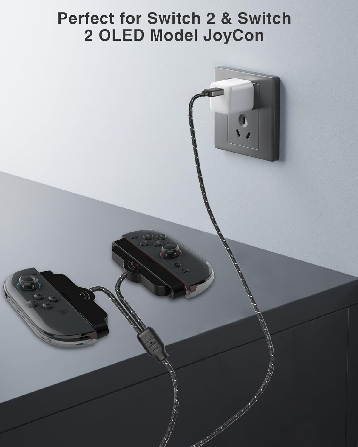 Magnetic Charging Cable for Nintendo Switch 2, Fast USB Charger Cord Accesories Nylon Braided High-Speed Replacement Accessory - Image 5