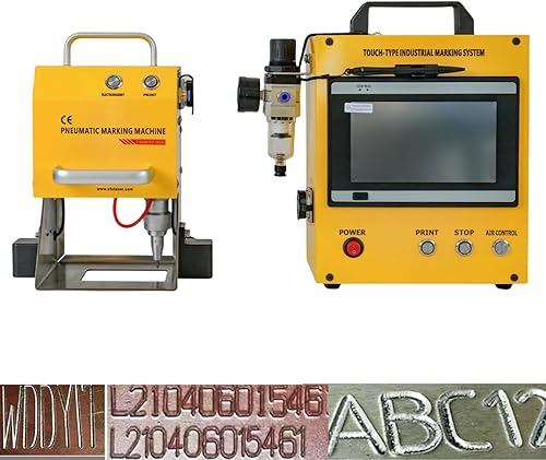 US Stock - Máquina de grabado neumática portátil de punto Peen para marcado de metal grabadora de 3150 x 1575in área de grabado