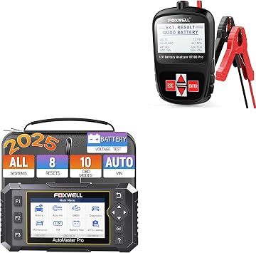 ماسح ضوئي للسيارة FOXWELL NT624 Elite All System وجهاز اختبار البطارية FOXWELL BT100