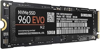 Samsung 960 EVO M.2 PCIe NVMe 500GB Internal SSD (MZ-V6E500BW