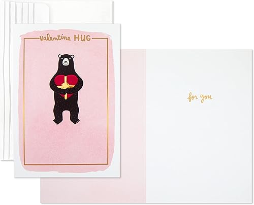 Miniatura 2 de Hallmark Good Mail - Paquete de 2 tarjetas de San Valentín (abrazo de oso)