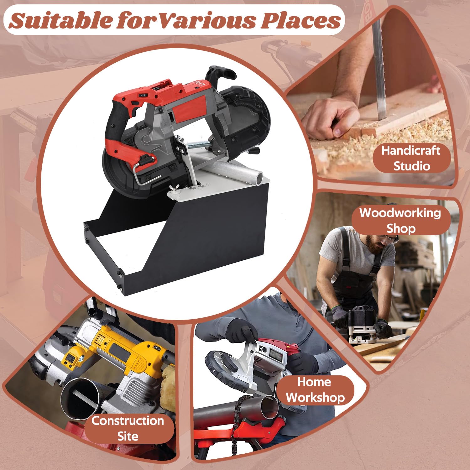 Milwaukee Bandsaw Stand - Portable & Adjustable -4