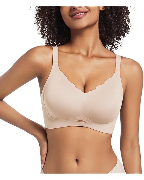 Megida Womens Wireless Bras Everyday Bra Seamless Push Up Bralettes No Underwire Full Coverage Bralette Soft Comfortable Bras