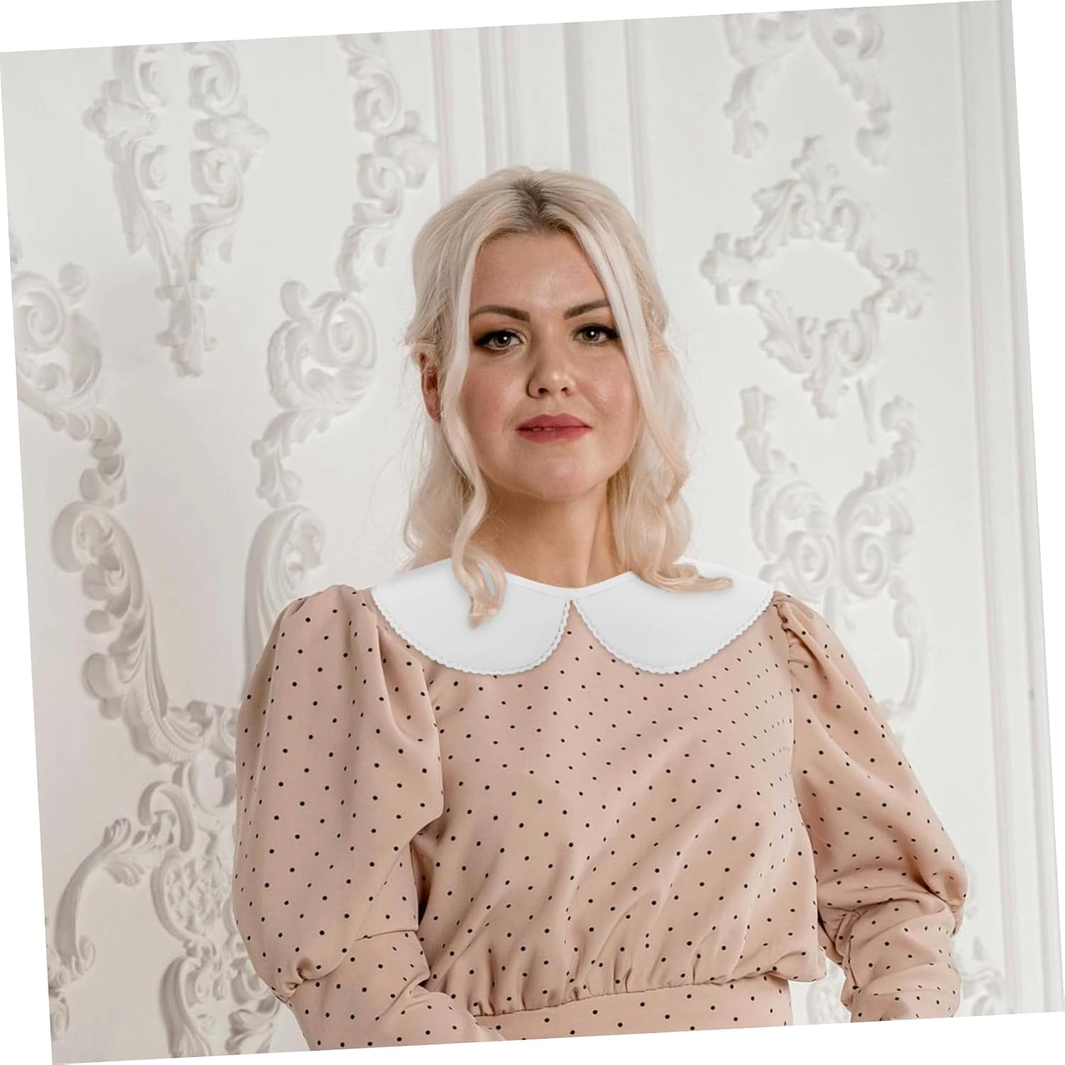 White Fake Collar Detachable Blouse Women White Collar Detachable Dickey Collar Cotton Tulle Collar
