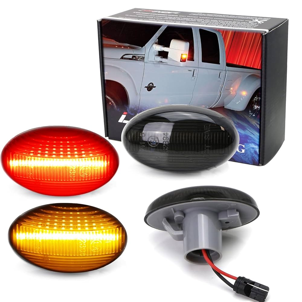 MINID US 12° Amazon.com: iJDMTOY Smoked Lens Amber/Red Full LED Trunk Bed