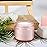2oz Glass Jars 24 Pack, Hoa Kinh Mini Round Pink Frosted Glass Jars with Inner Liners and Pink Lids, Perfect for Storing Lotions, Powders and Ointments