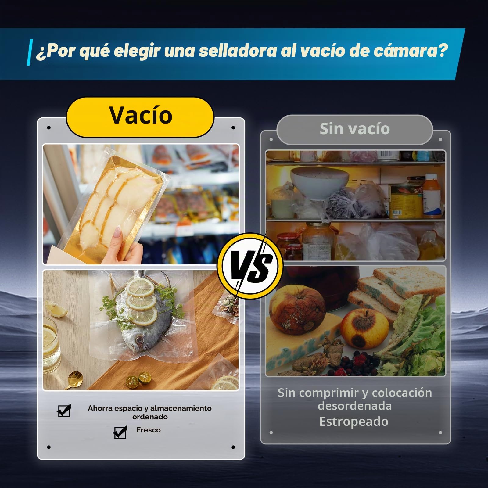 DZ-260S - Envasadora al vacío profesional de 5 litros para líquidos, máquina de vacío para sellado al vacío para sellado de alimentos, ideal para restaurantes