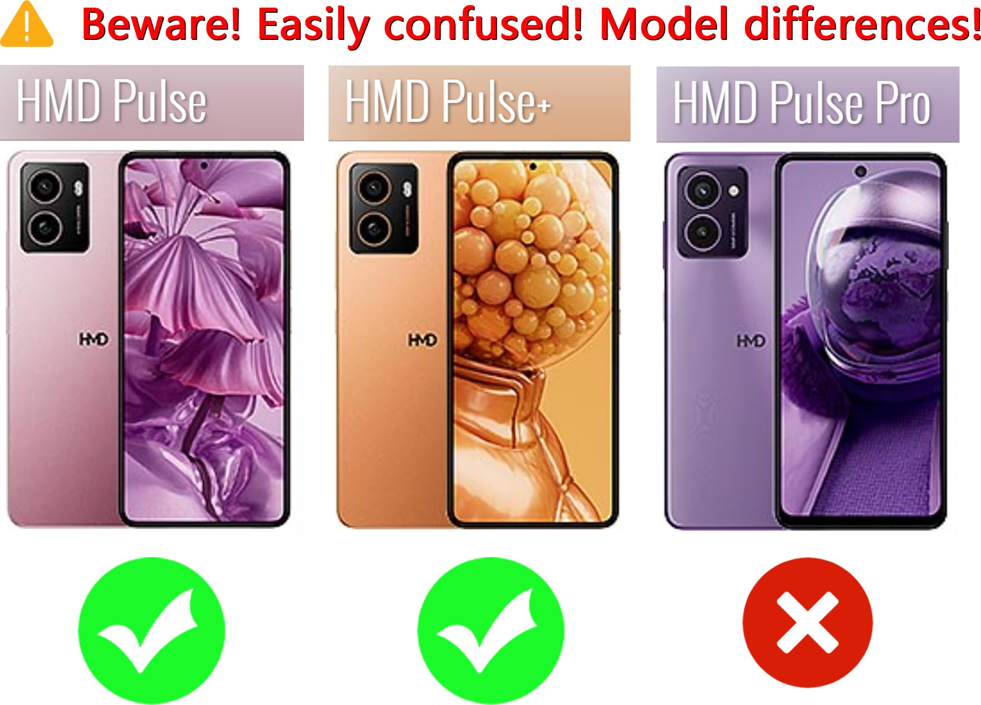 BMPNLSZ Custodia per HMD Pulse PRO, Ultra Sottile Trasparente Morbido TPU Silicone Shell Case Protettivo Copertura Custodie Cover Accessori per HMD Pulse PRO (6,56