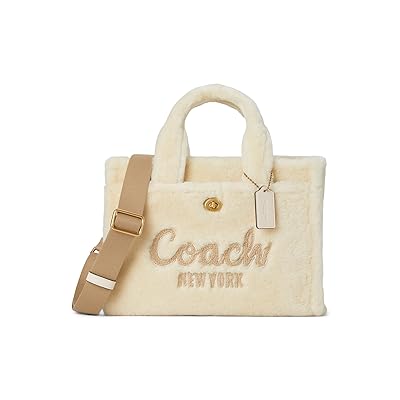 COACH Cargo Tote Bag Tote Handbags Chalk, Leather/Textile