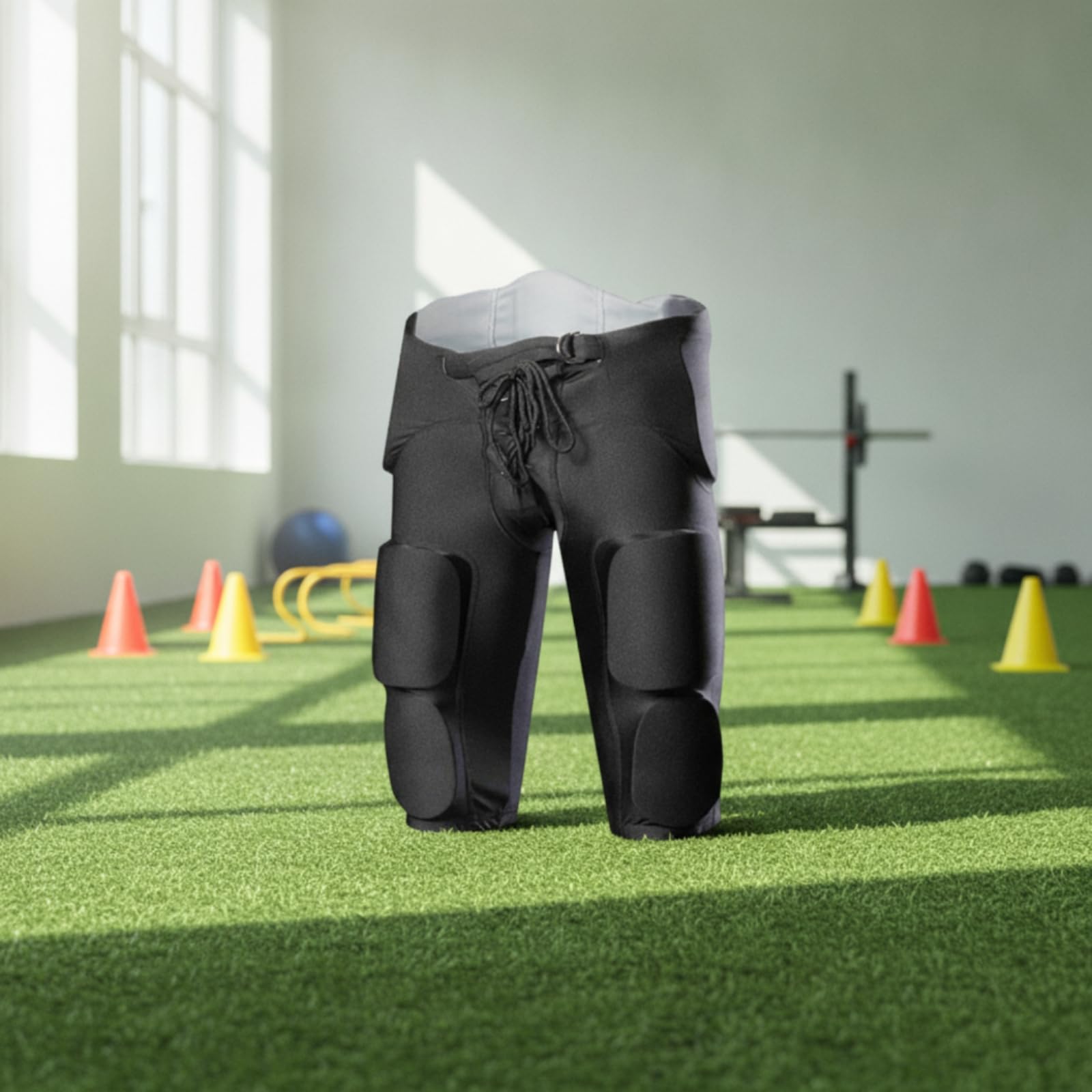 predolo Short Protection avec Rembourrage Ajusté Short Protection Souple Pantalon Court pour Sportifs, Entraînement, Compétition , 2XL , Children Black