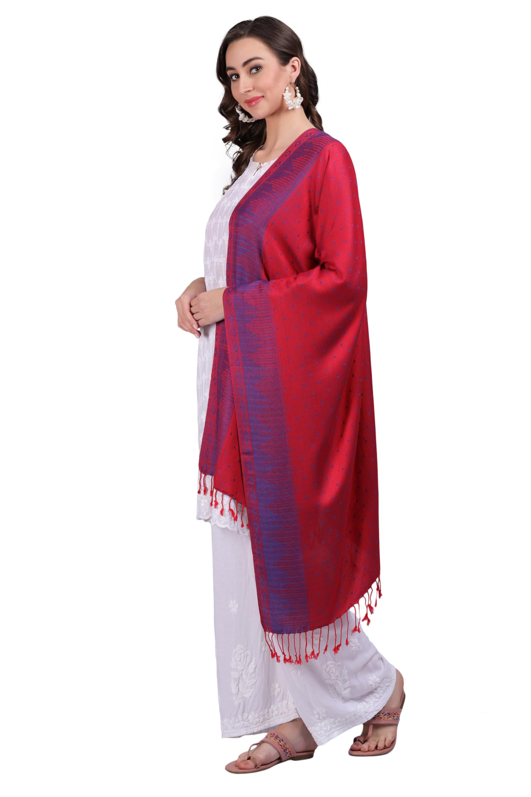 axolotl Women Kashmiri Woven Design Stole-picture-13