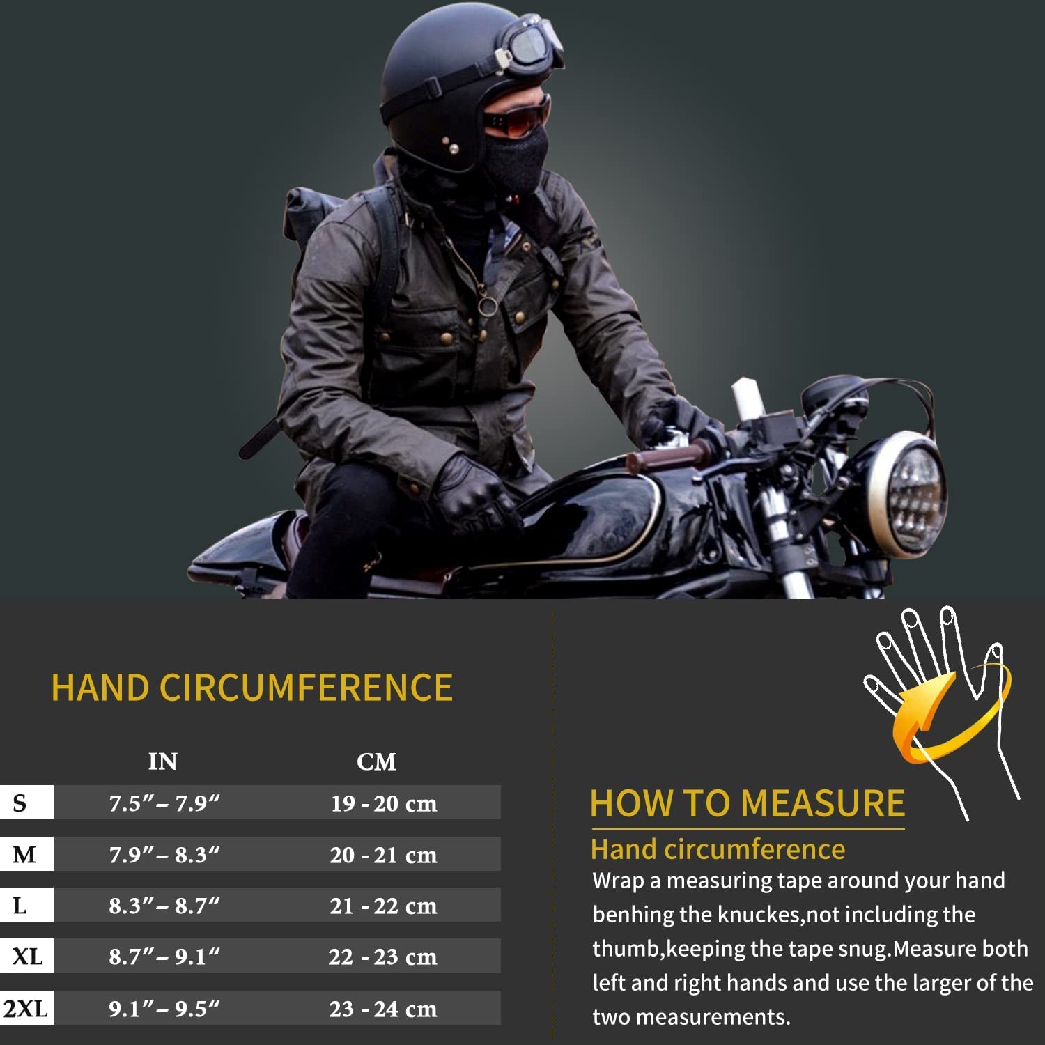 Fingerlose Handschuhe Herren,Motorrad Handschuhe Herr,Motorradhandschuhe Lederhandschuhe,Halber Finger Ungefüttert Motorrad Outdoor Autohandschuhe