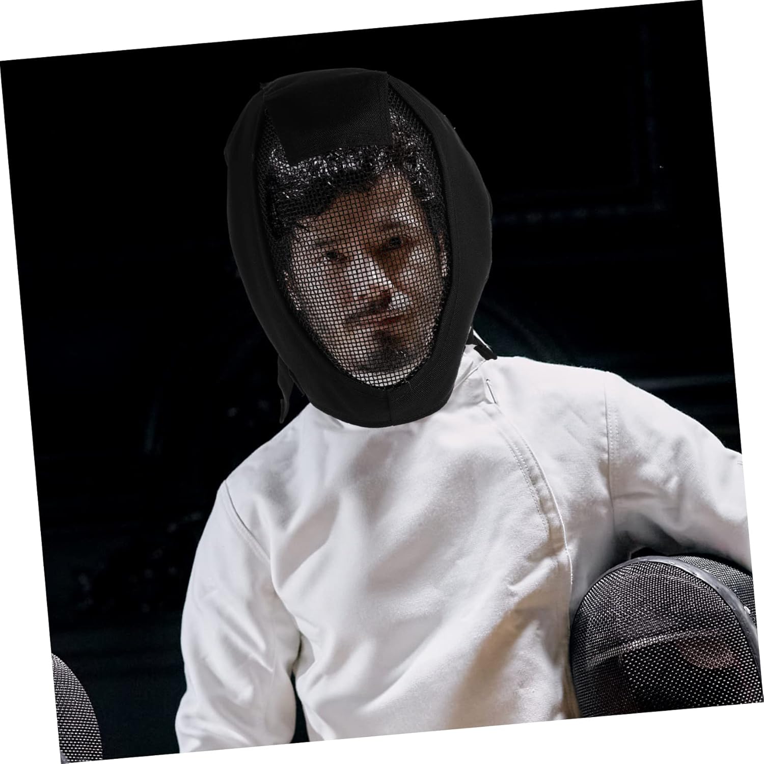 Sosoport Foil Pour Rip Jarvis Fencing Helmet Small Goth Game Wrestling Accessory Fencing Helmet Costume Balaclava