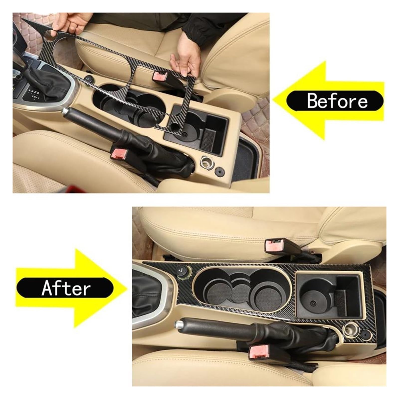 Rivestimento interno della consolle centrale Per Freelander 2 2007-2012 Adesivo per pannello di controllo centrale auto Accessori per protezione interni auto LHD