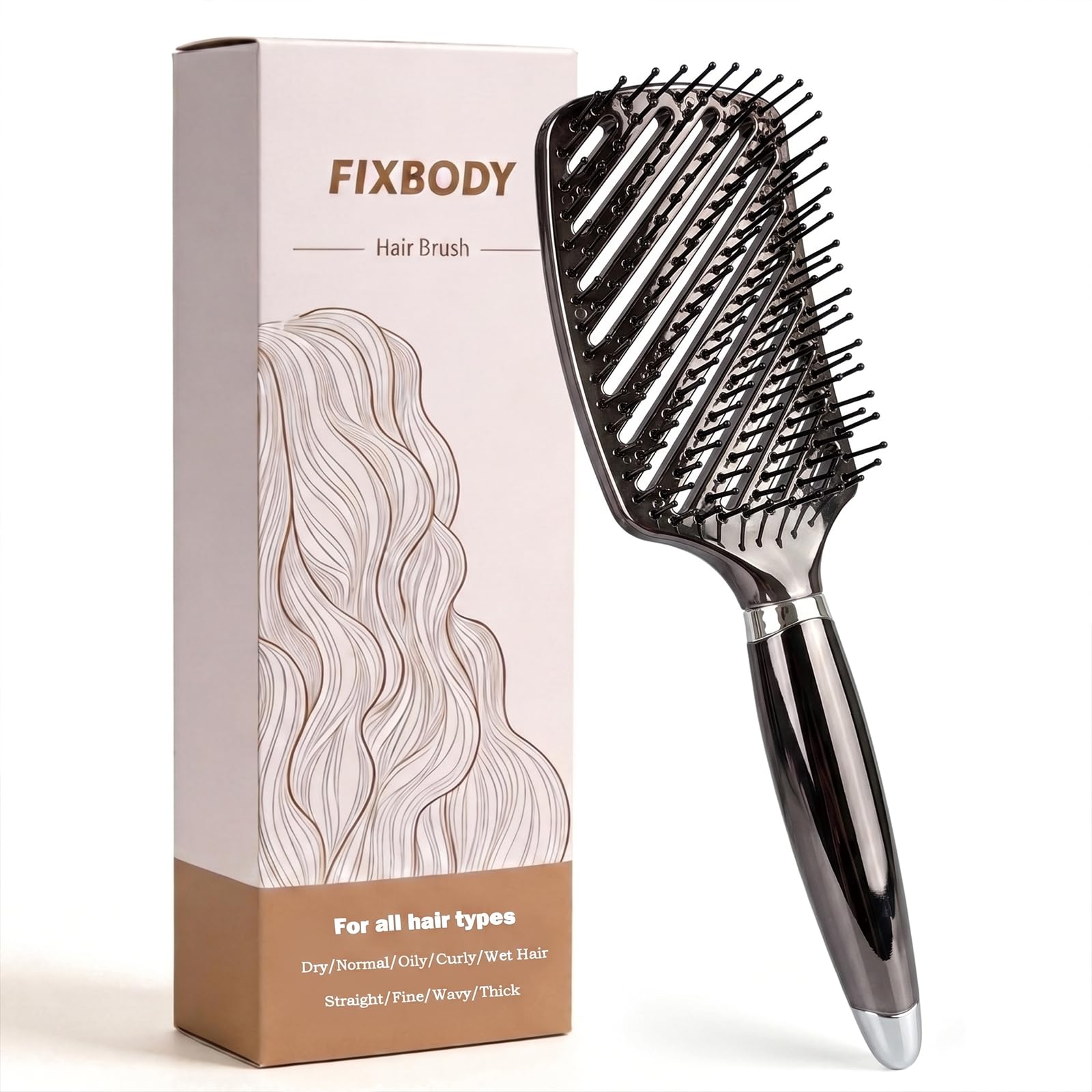 Vented Detangler Paddle Hair Brushes for Wet/Dry Curly Straight Thick Hair