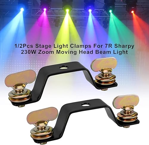 Miniatura 3 de 1 par de abrazaderas de luz de escenario para 7R Sharpy 230W Zoom Luz de haz de cabeza móvil