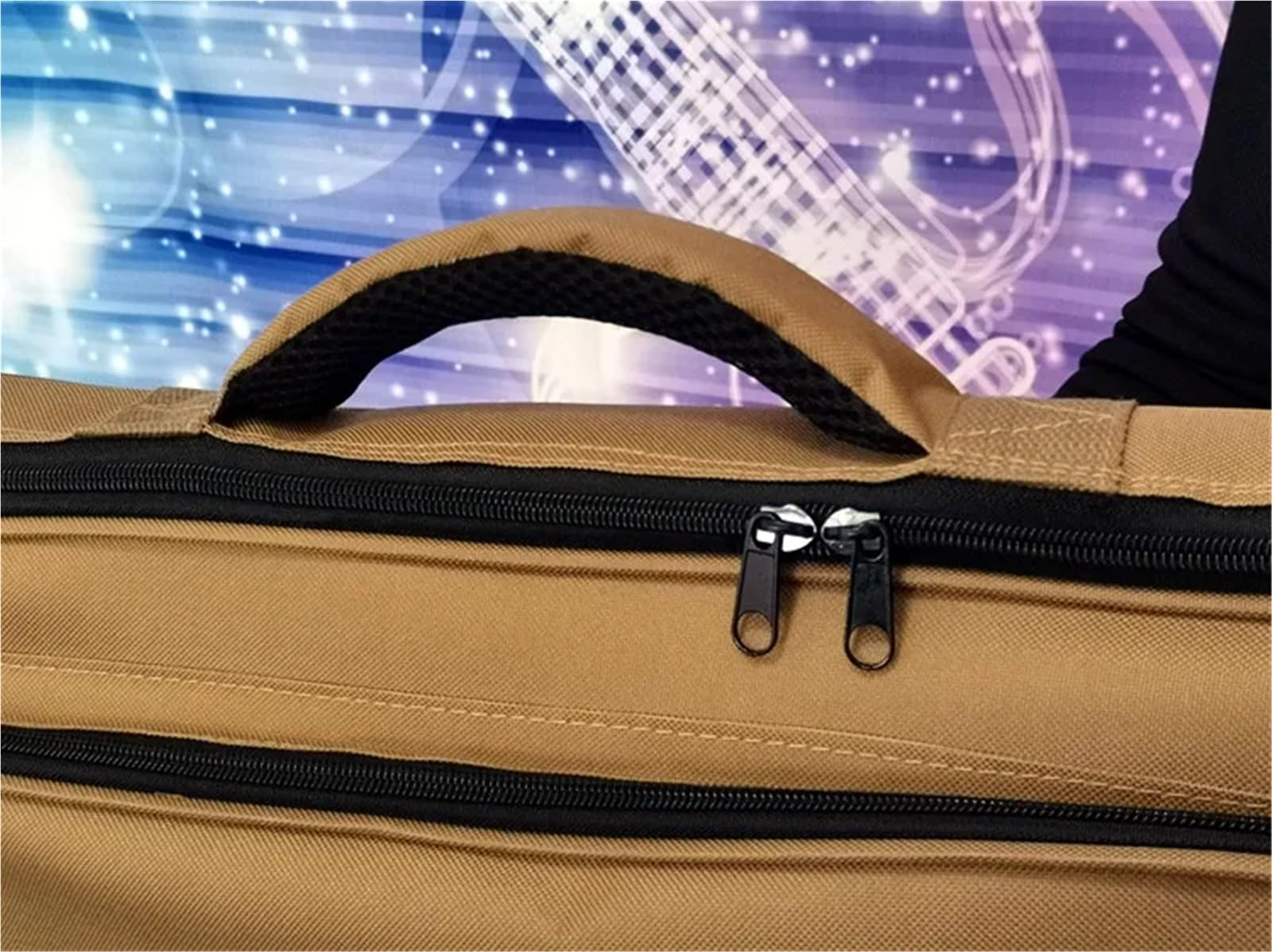 Bolsa para Teclado De Piano Funda for Teclado de 37 Teclas, Teclado portátil, Piano, Bolsa de Tela Oxford Impermeable para Piano(Brown)