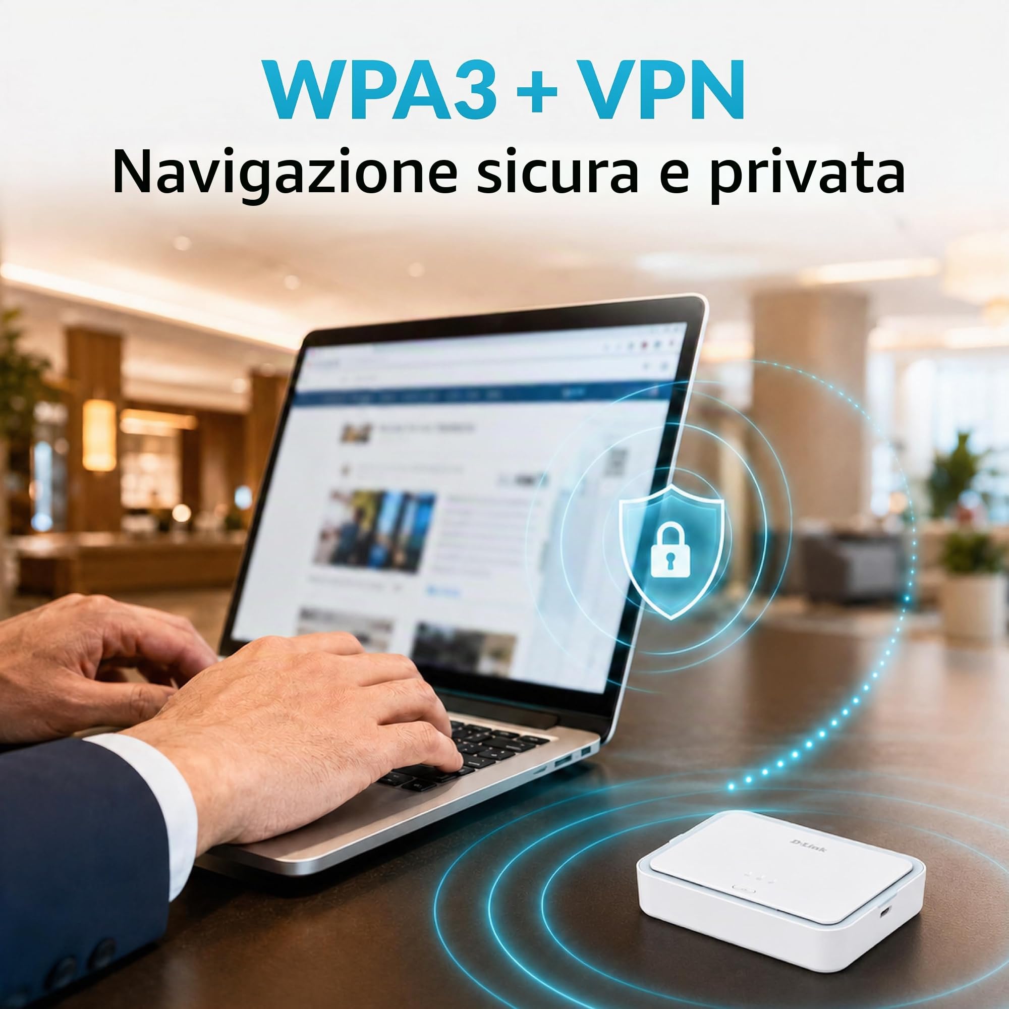 D-Link DBR-330-G Router Mobile 5G NR AX3000 Wi-Fi 6 (DBR-330-G) – Fino a 4,67 Gbps, AX3000 Dual Band, Batteria 5260 mAh, 32 Dispositivi, MicroSD, USB-C, Hotspot 5G Portatile