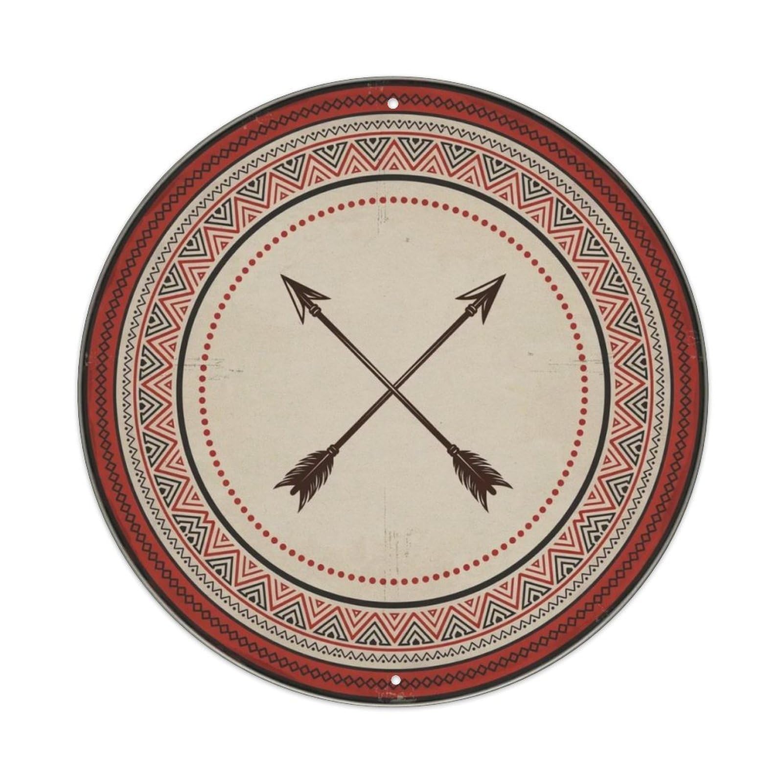 Dreamcatcher Round Metal Tin Sign Plaque