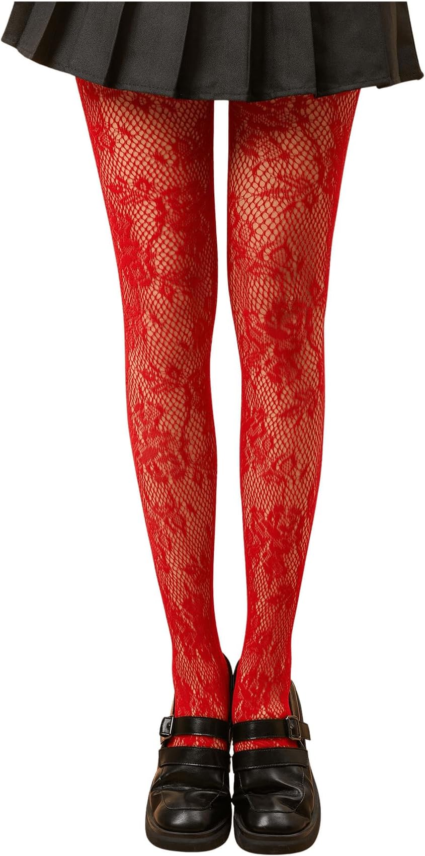 Women's Patterned Fishnet Tights High Waist Pantyhose Floral Stockings