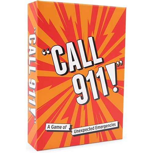 Call 911! [A Family Game of Unexpected Emergencies | Card Games for Adults & Kids, 200 Emergency Prompts | White Elephant | Fun Card Games for Family Game Nights & Parties | Ages 14 Up
