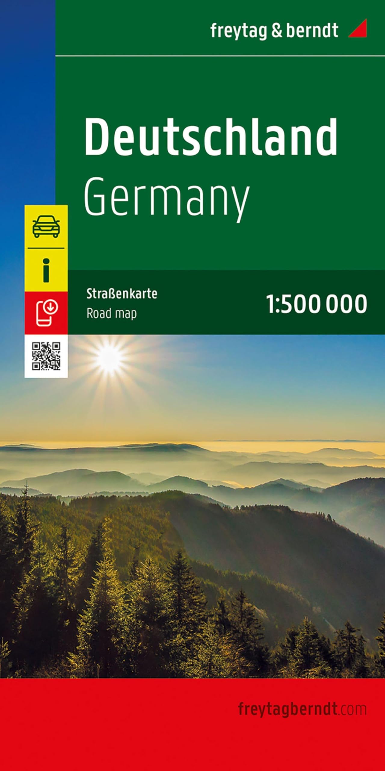 Germany, Road Map 1:500.000: 1:500,000 scale