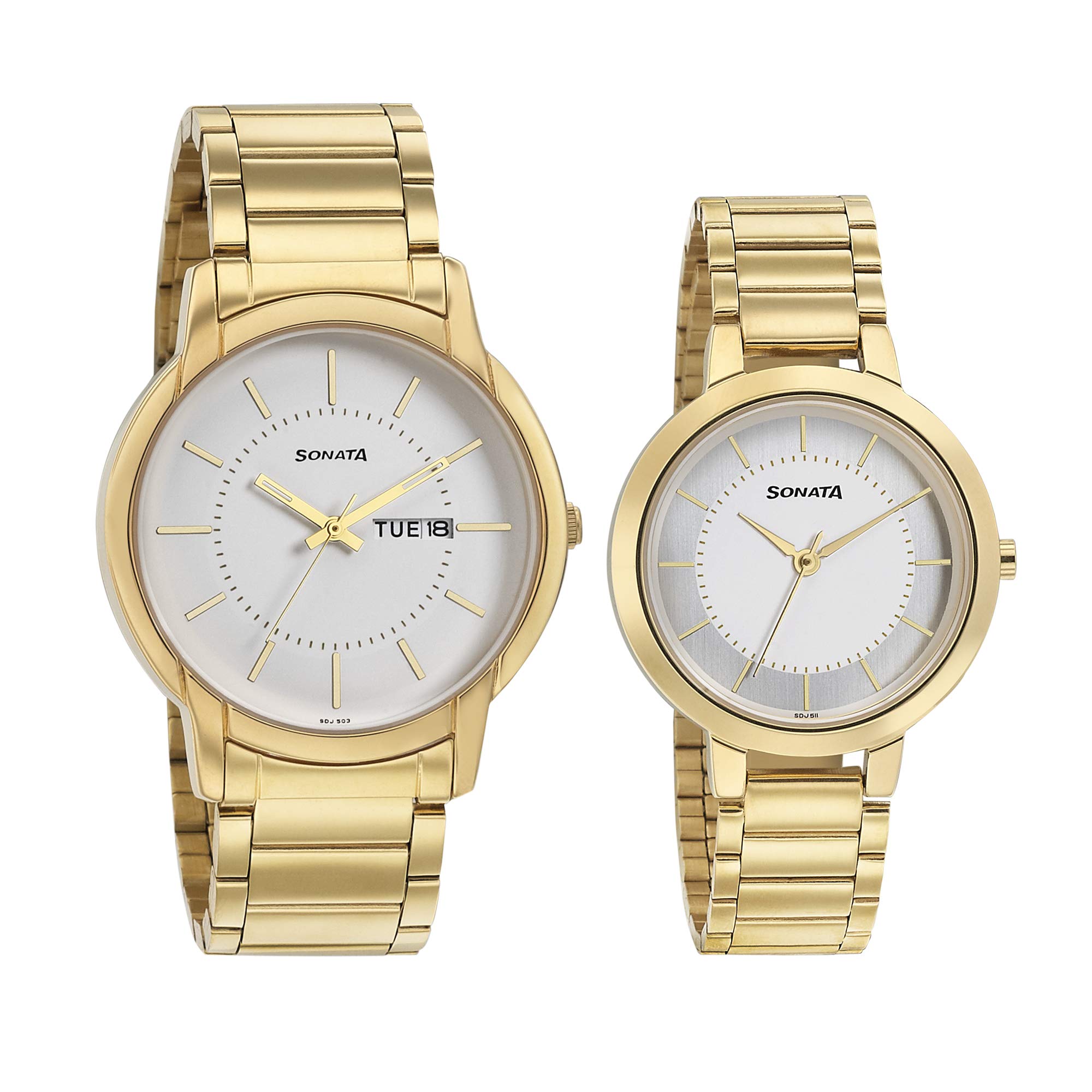 Sonat A Pairs Analog White Dial Unisex Stainless Steel Watch 770318141Ym01/Nn770318141Ym01/Np770318141Ym01 (B07S9CYF9N) Amazon Price History, Amazon Price Tracker