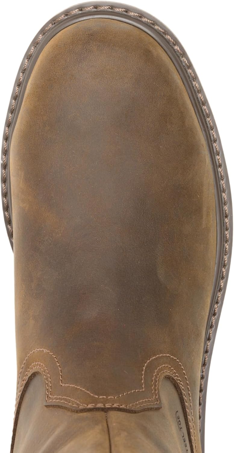 Wolverine Men's Dark Brown Jordan Davis Bronc Steel Toe Waterproof Wellington - Image 3