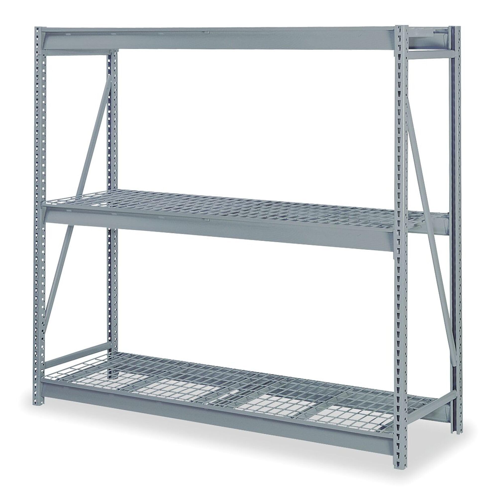 Lyon Workspace - DD67111GSW - 48 x 24 x 72 Steel Bulk Storage Rack Starter Unit, Gray; Number of Shelves: 3