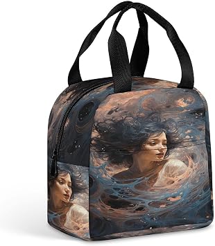 Classic Lunch Box for Men Women,Black Hole in Space Reusable Insulated Lunch Bag Cooler for Work Picnic Or Travel