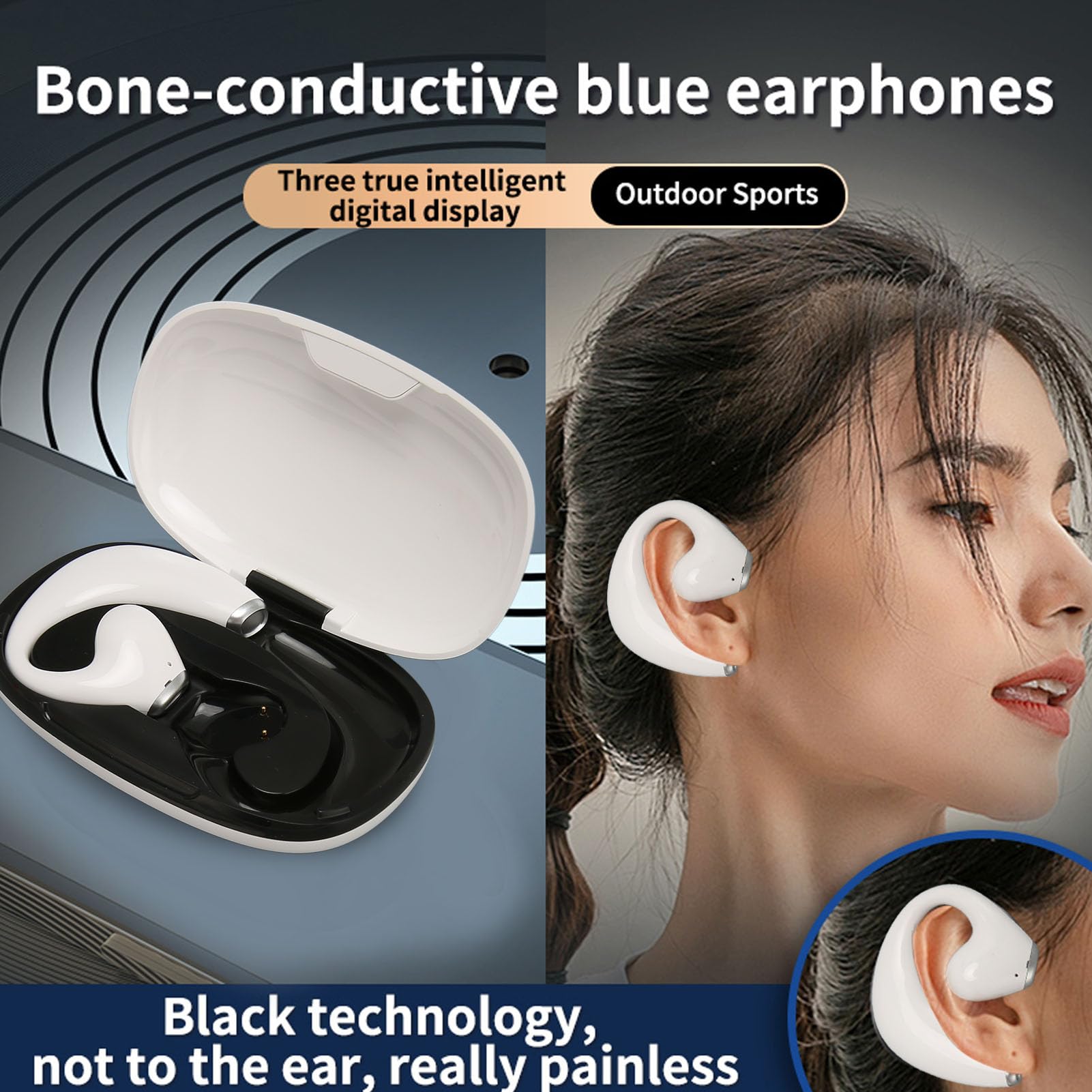 Septpenta Auricolari per Traduzione Linguistica, 3 Modalità, Traduzione Multilingue in Tempo Reale, 144 Lingue e Accenti, Cuffie per Traduzione Bluetooth 5.3 per Viaggiatori Intern