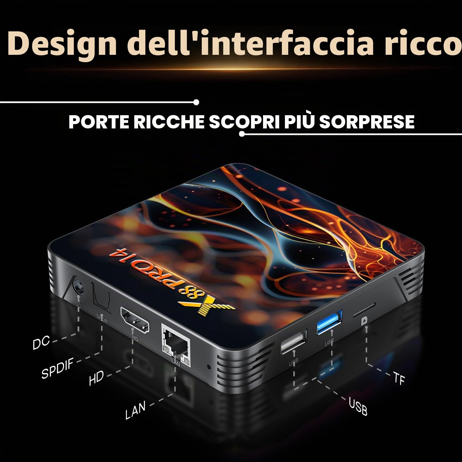 Android tv box,X14 PRO Android 14.0 box 2GB RAM 16GB ROM RK3518 Quad-Core 64bit Cortex-A53 Mali 450 MP2 GPU Support 4K 3D 1080P 2.4/5.0GHz WIFI BT5.0 10/100M Ethernet DLNA HDMI 3.0 H.265