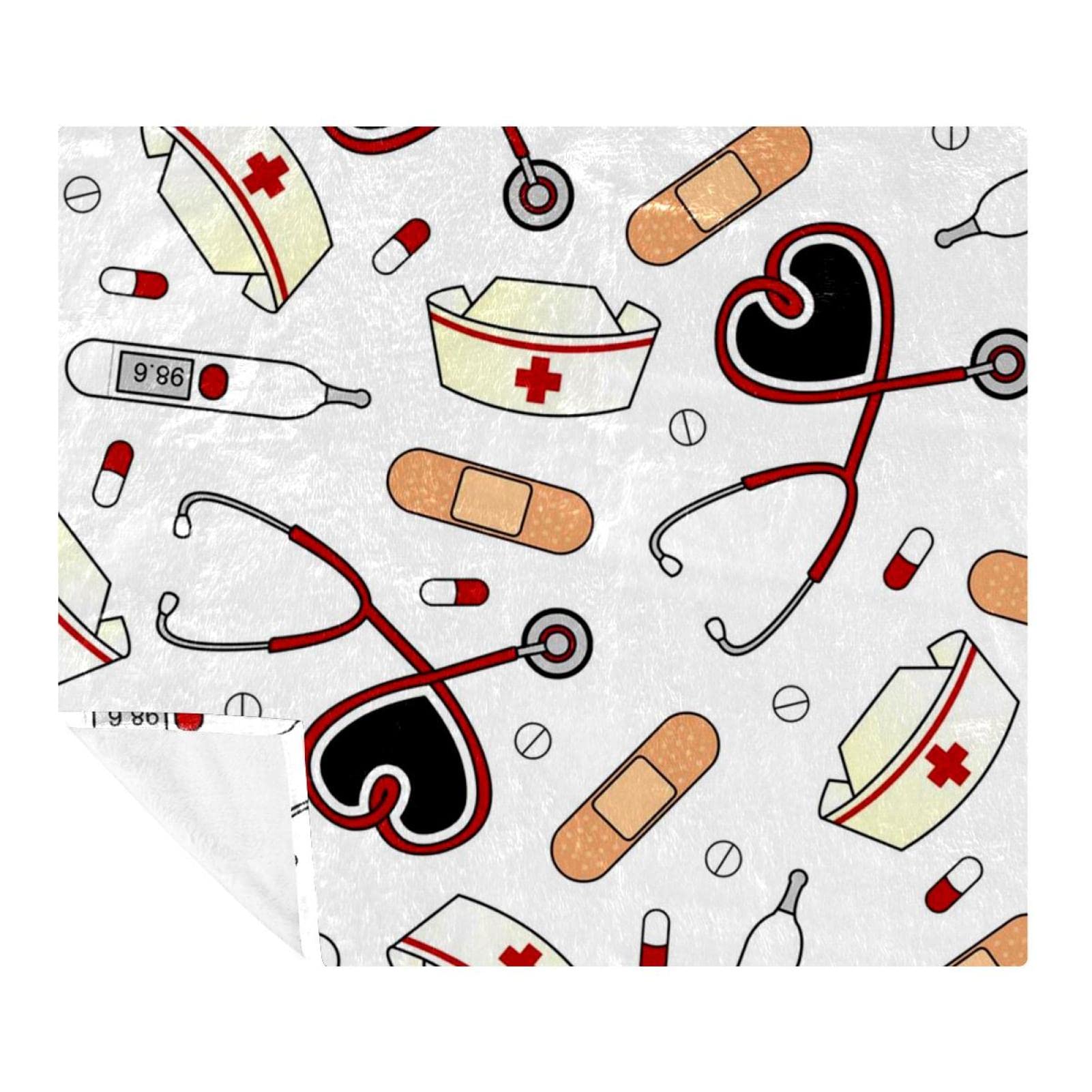 Amazon.com: TBOUOBT Bedding Fleece Blanket, Decorative for Bedroom Sofa  Floor, Cartoon Band Aid Heart : Home u0026 Kitchen