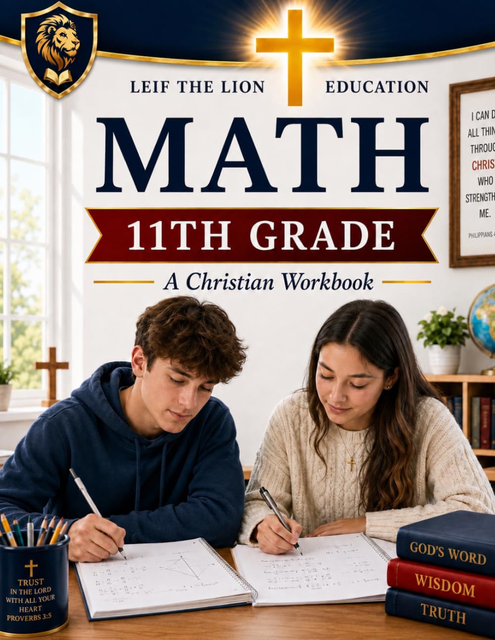11th Grade Math: A Christian Homeschool Math Workbook with Step-by-Step Lessons, Practice Problems, and Answer Key (Math Workbooks Semesters, Grades 3 - 12.)