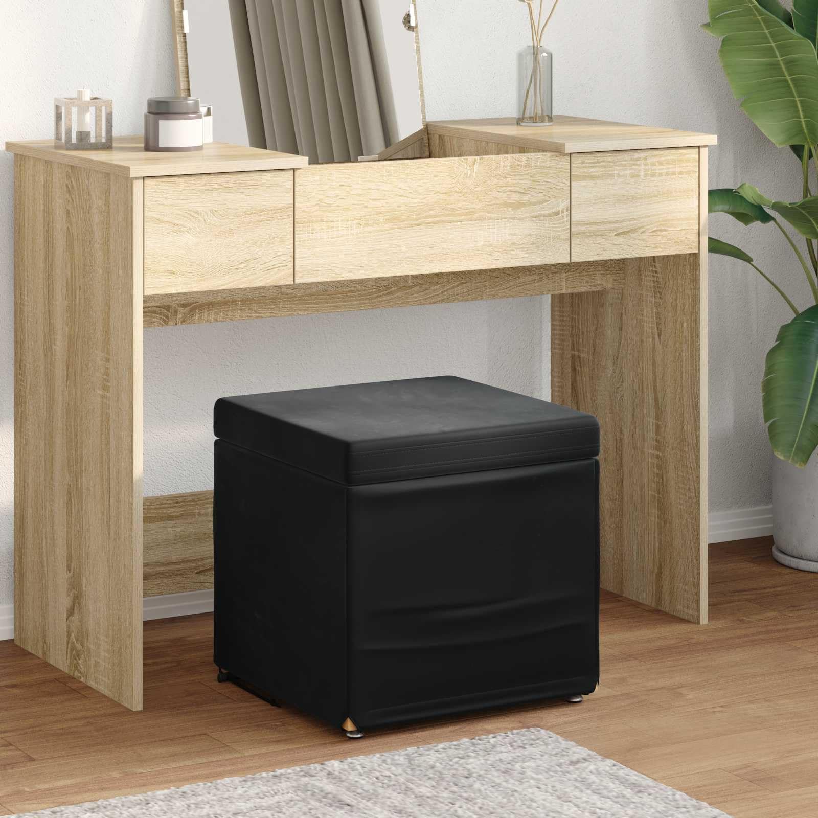 Tabouret de bar confortable en velours noir pour optimiser les petits espaces