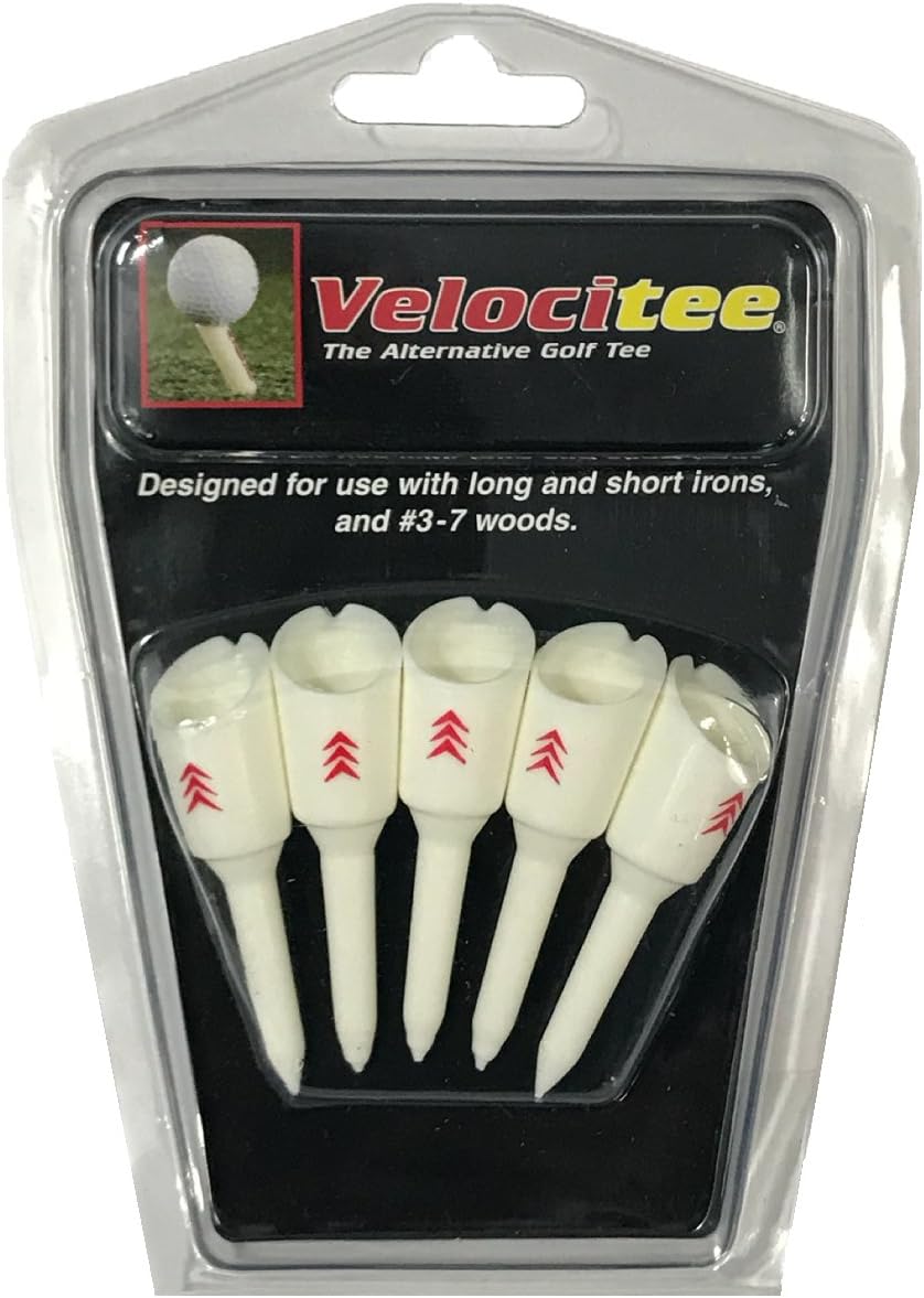 Velocitee Shorty Performance Distance Golf Tees for Irons