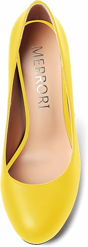 Miniatura 3 de MERRORI Vestido de noche para mujer, sin cordones, con punta redonda mate, tacón alto grueso, zapatos de 4 pulgadas