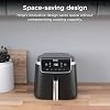 Ninja | Air Fryer | 5 Quart Capacity | 5-in-1 Air Flies, Bakes, Roasts, Reheats, Dehydrates | Air Crisp Technology | Non-Stick Basket & Crisper Plate | Gray | AF142