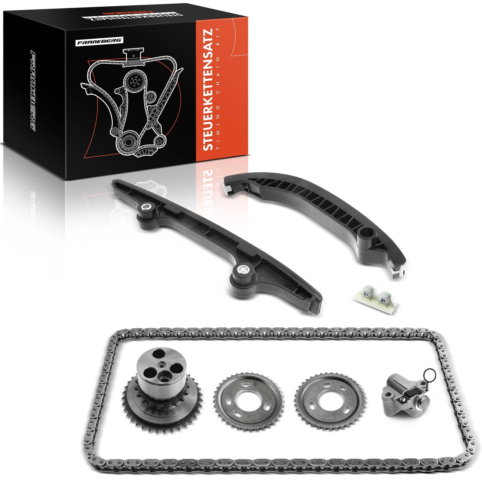 Frankberg Kit de cadena de distribución 1704066 | Compatible con: Tránsito Tourneo, Caja de puente, Caja de tránsito FA, Ducato Van 250, Autobús Jumper