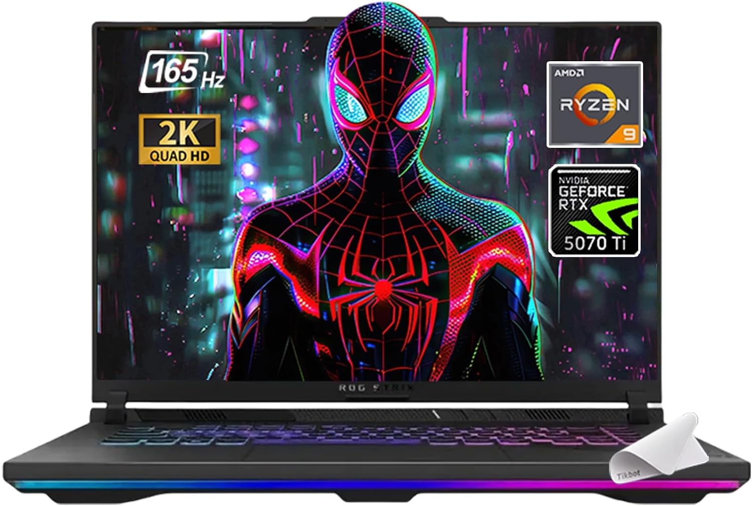 2025 ROG Strix G16 Gaming Laptop, 16" FHD 165Hz Display, 16-Core AMD Ryzen 9 8940HX, RTX 5070 Ti (TGP 140W), MUX Switch, Window 11, w/Mouse pad (32GB RAM | 1TB PCIe SSD)