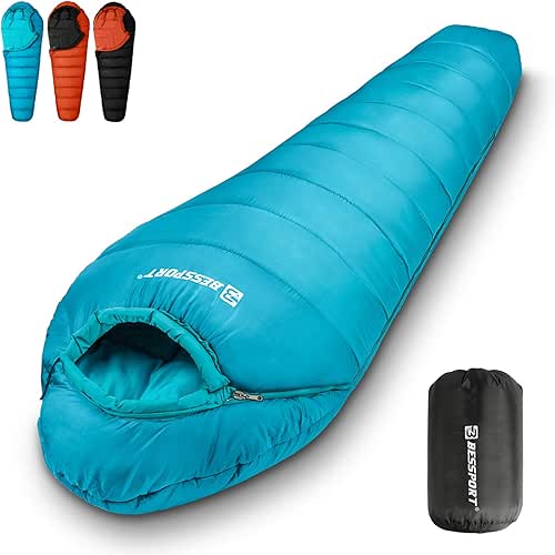 Bessport Mummy Sleeping Bag | 15-45 ℉ Extreme 3-4 Season