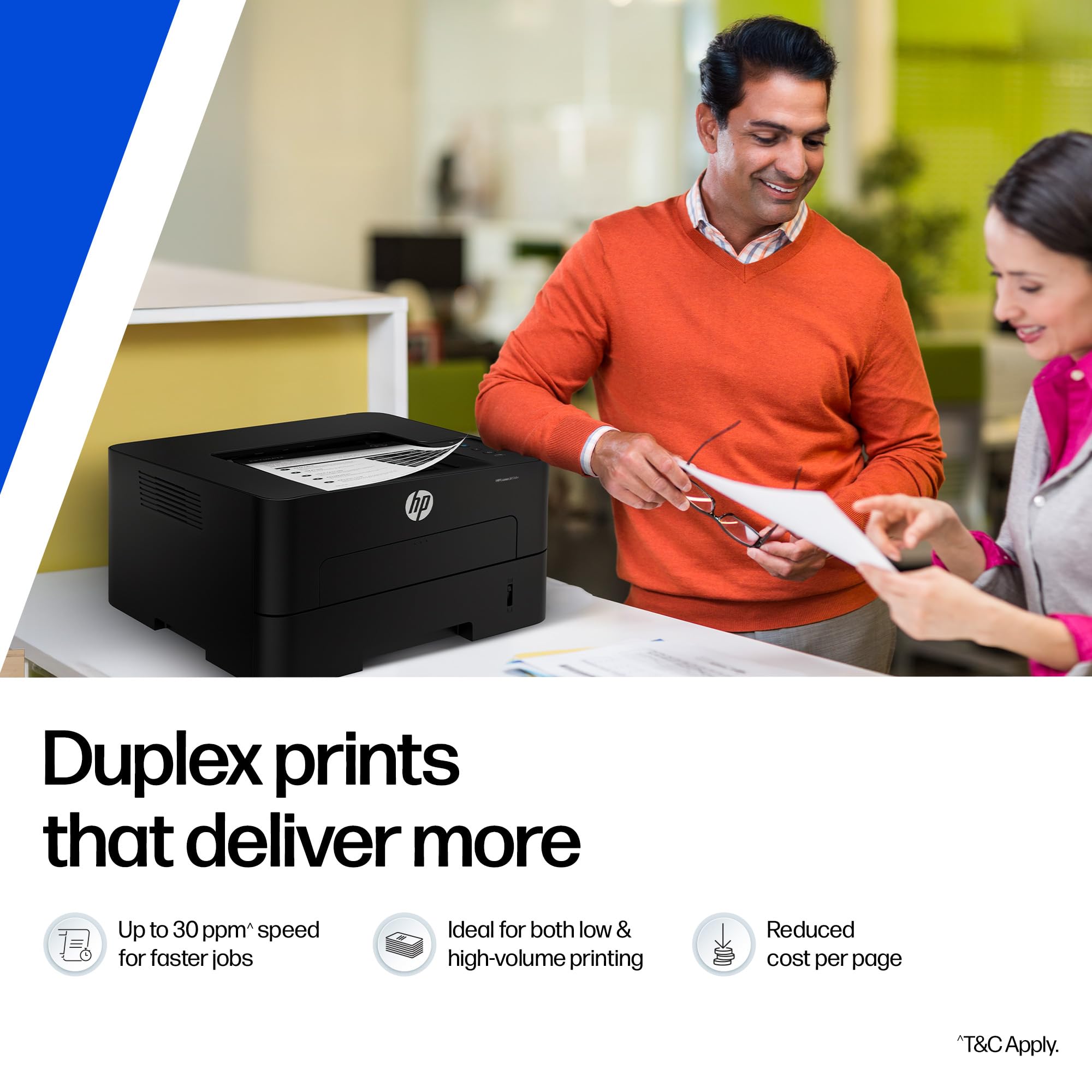 HP 303dw Auto Duplex WiFi Laser Printer (New Launch), 30 PPM, 256 MB Memory, Black — Amazon image 3
