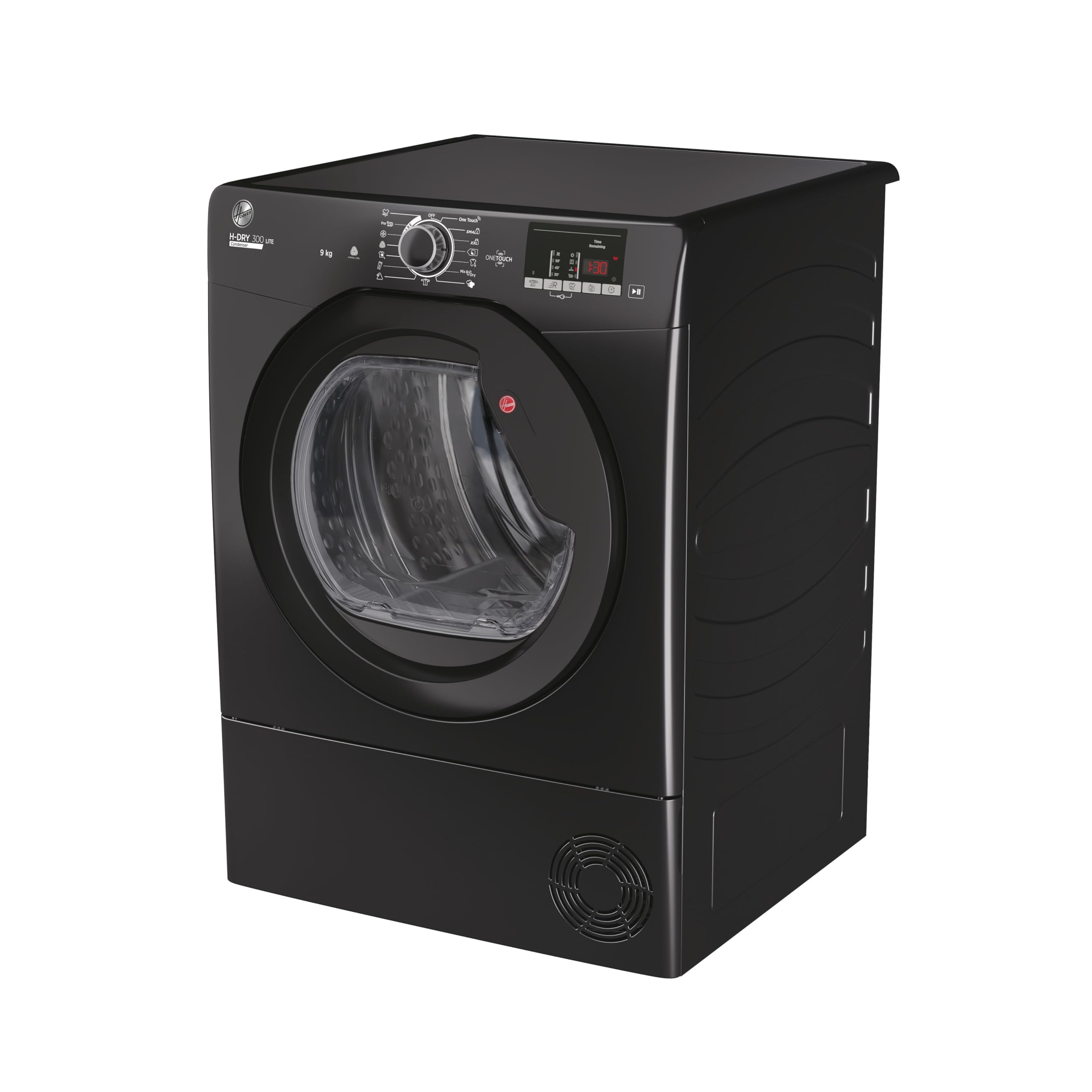HLEC9DGB H-DRY 300 9 KG Large Capacity, Sensor Dry, 14 Programmes, B Energy, NFC Connected, Anti-Allergy, Anti- Crease, Delay Start, Freestanding Condenser Tumble Dryer - Black (HxWxDcm) - 59x60x85 — view 5