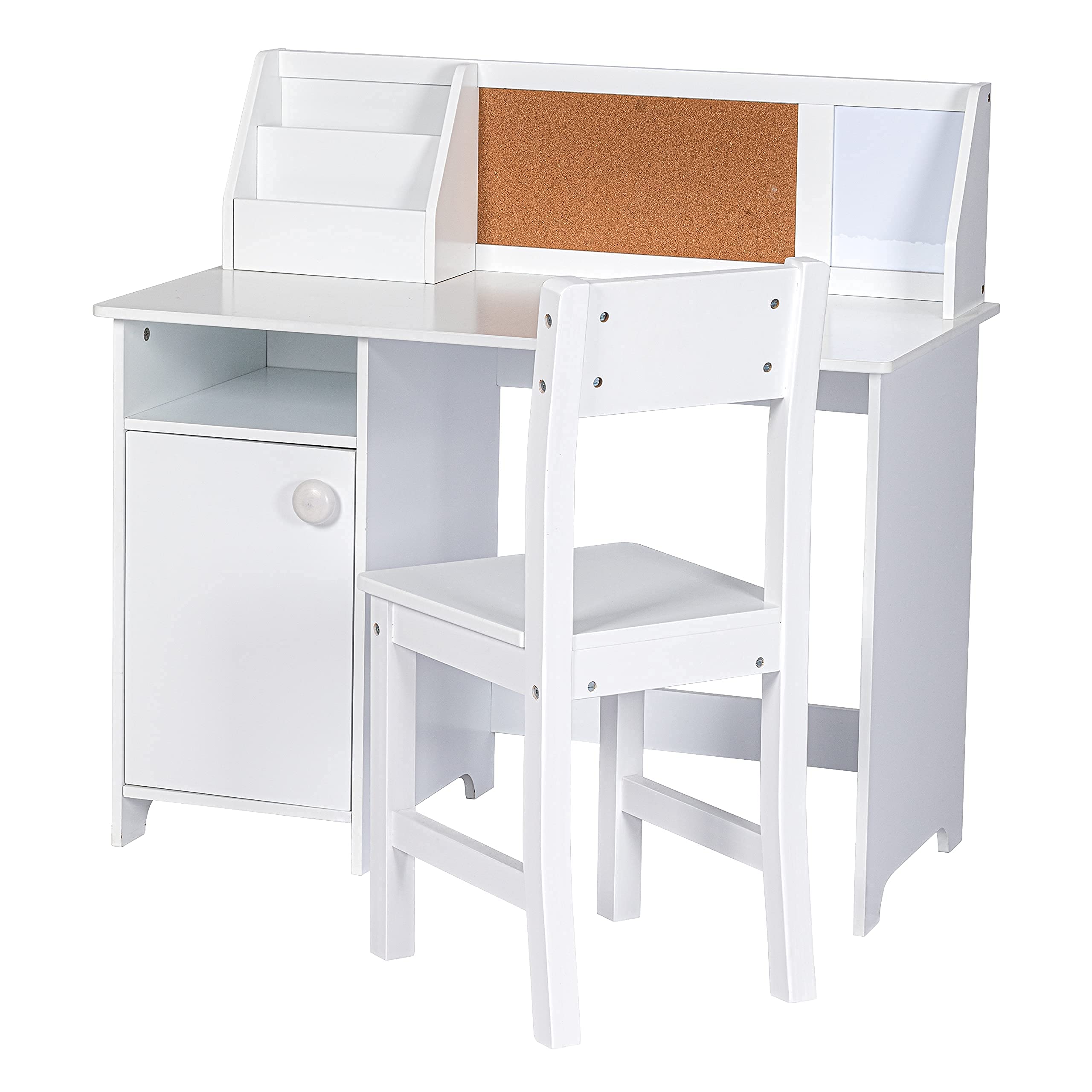 UTEX Kids Study Desk with Chair, Wooden Children School Study Table