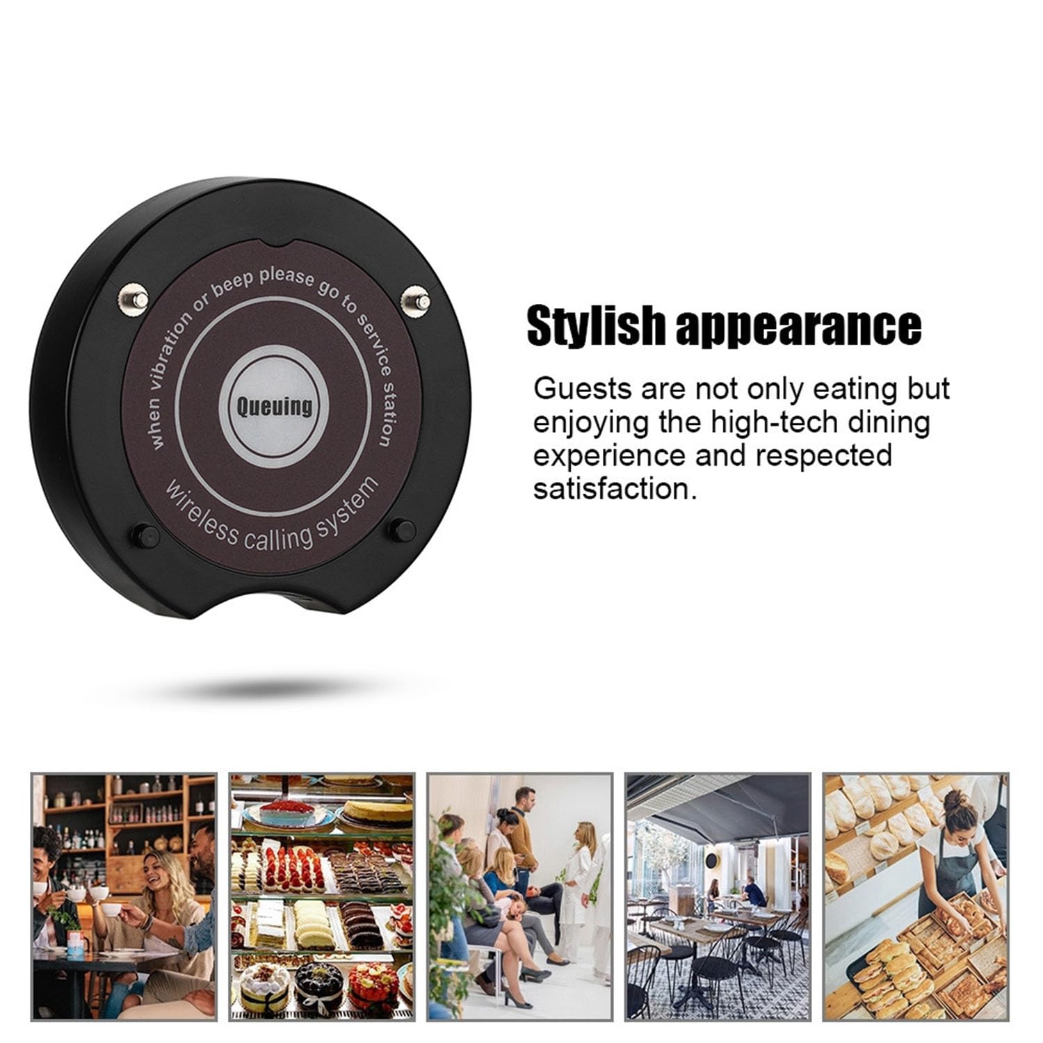 Cercapersone Service Bell, Sistema cercapersone Beeper per ristoranti, cicalino di Chiamata 1v10, Sistema di Coda pasti Wireless, Sistema di Chiamata per panetteria, Pasticceria, f