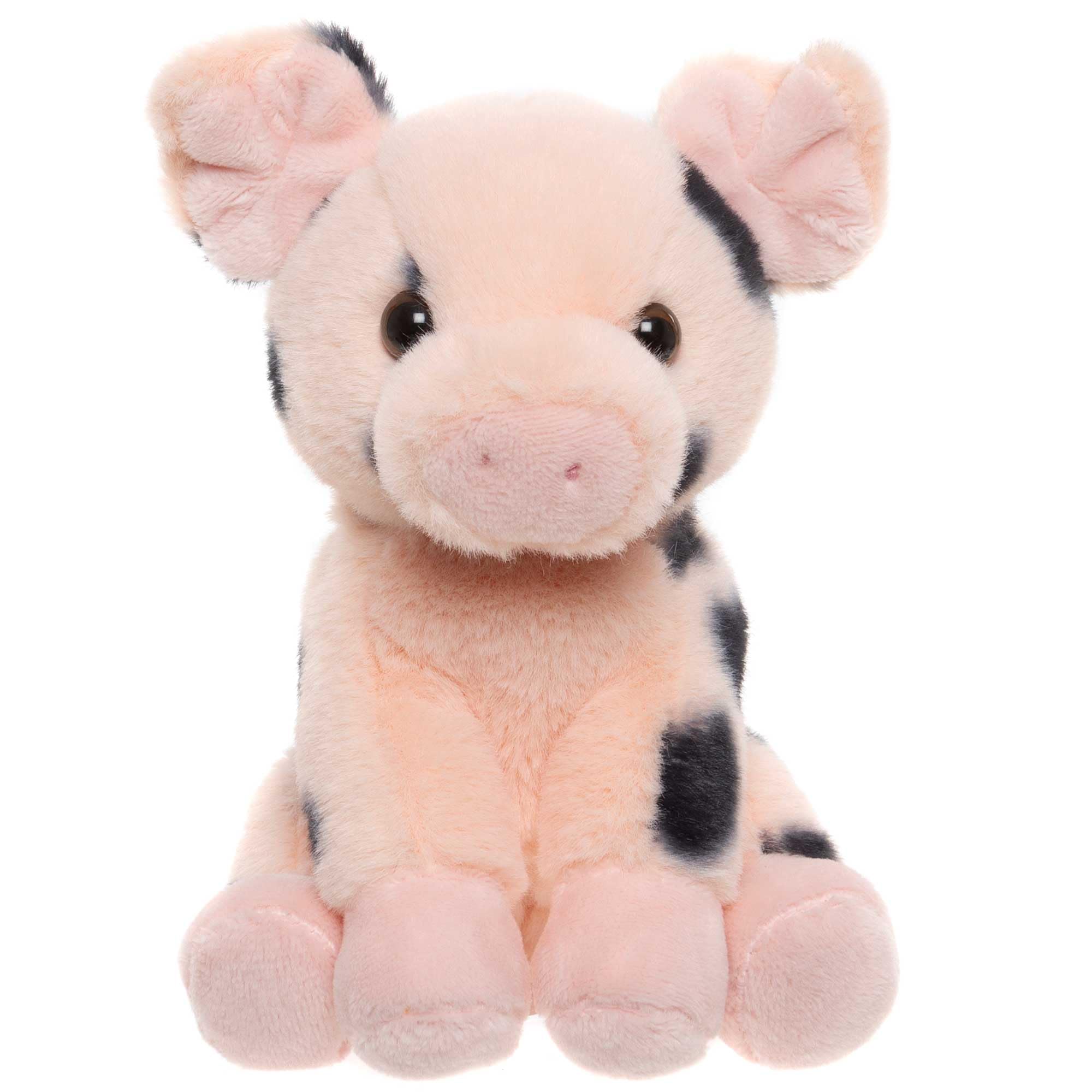 Charlie Bears Cuddle Cub Spotted Pig | Small pink pig plush toy | Farmyard plush animal gift