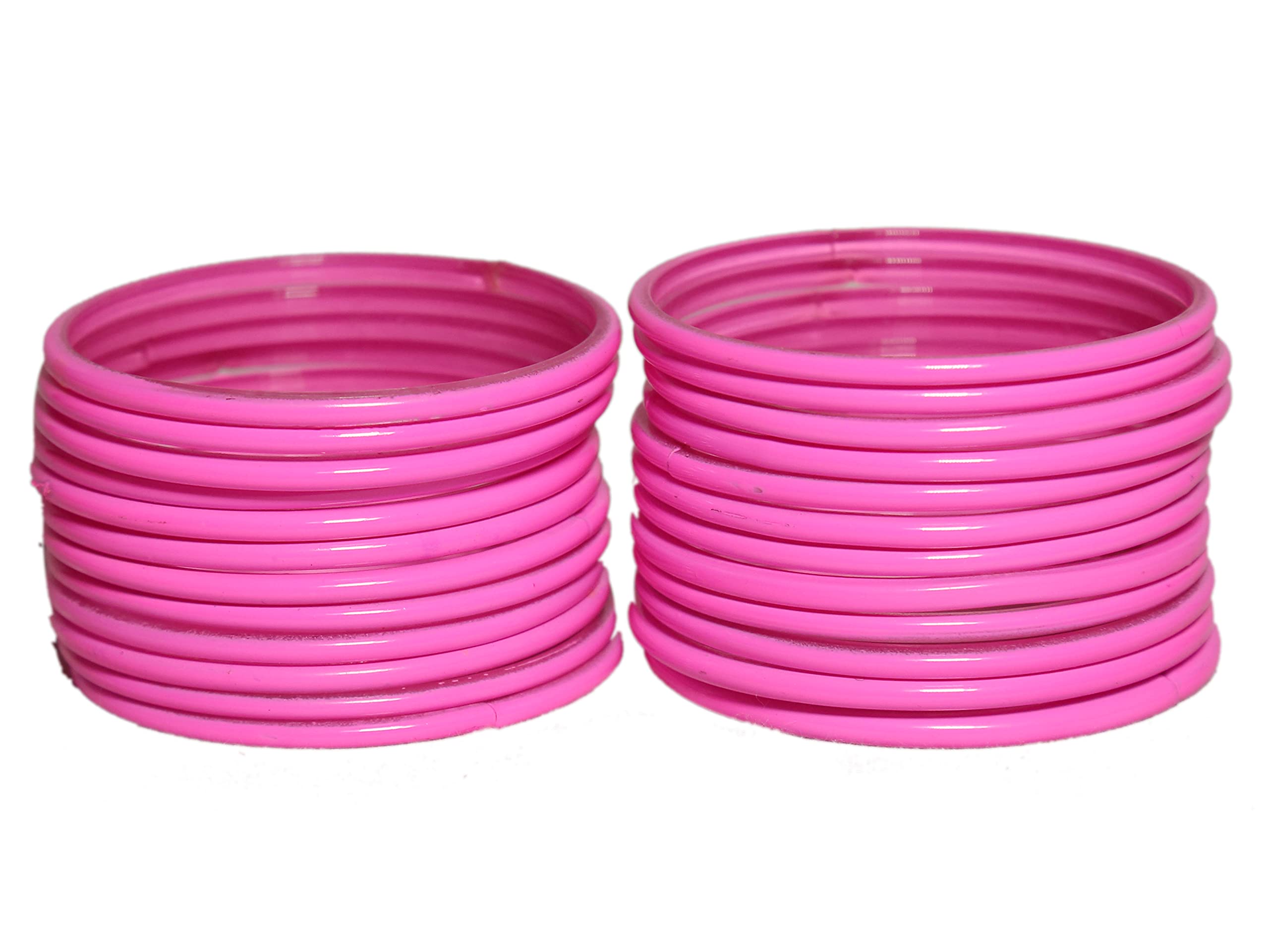DISHU Plain Glass Pink Bangles Set Of 24 (B09HP33MX6) Amazon Price History, Amazon Price Tracker
