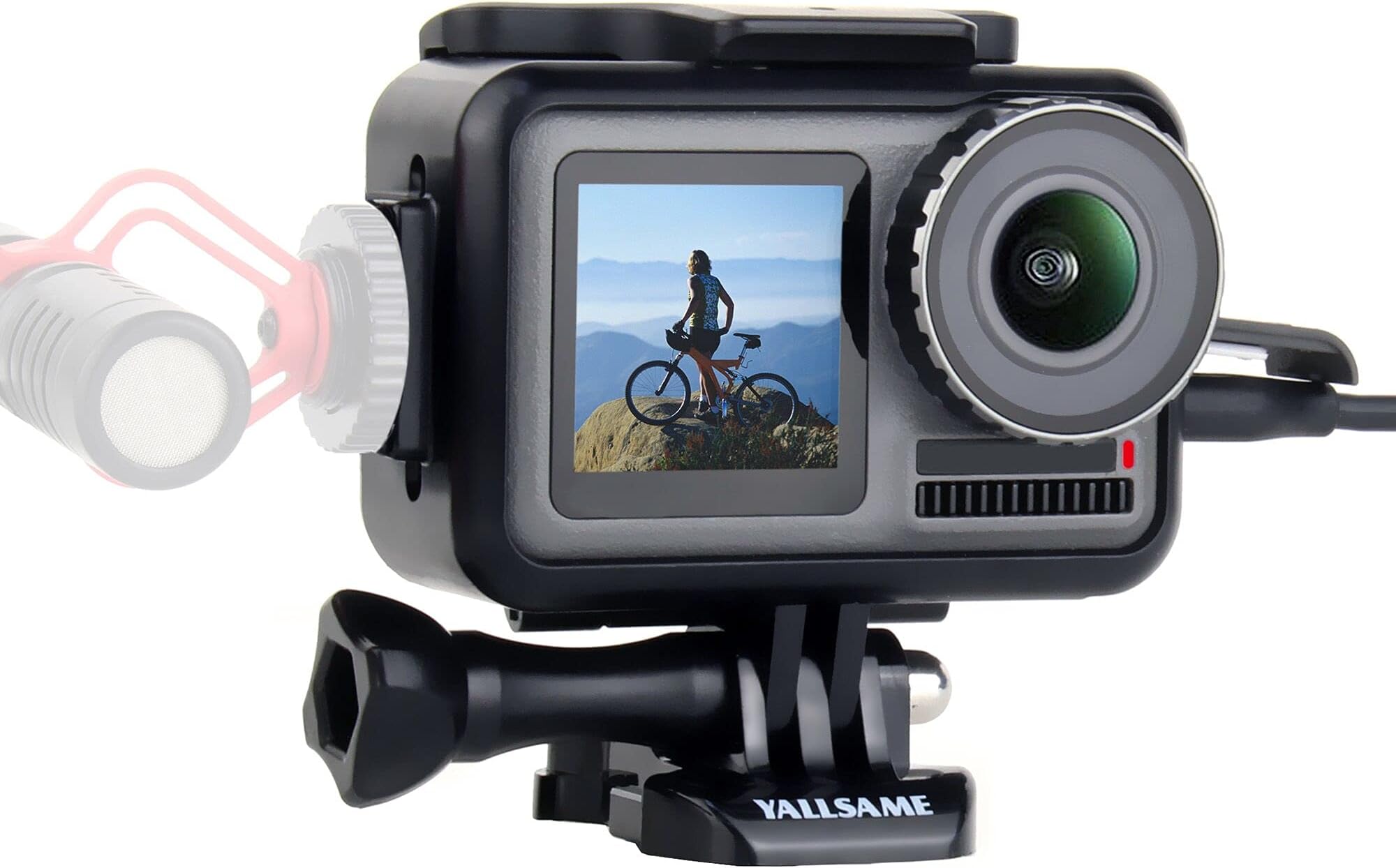 Frame Case for DJI Osmo Action 1 Skeleton Housing Protective Shell Cage with Cold Shoe Mount Photography Vlog Accessories Kit for DJI Action 1