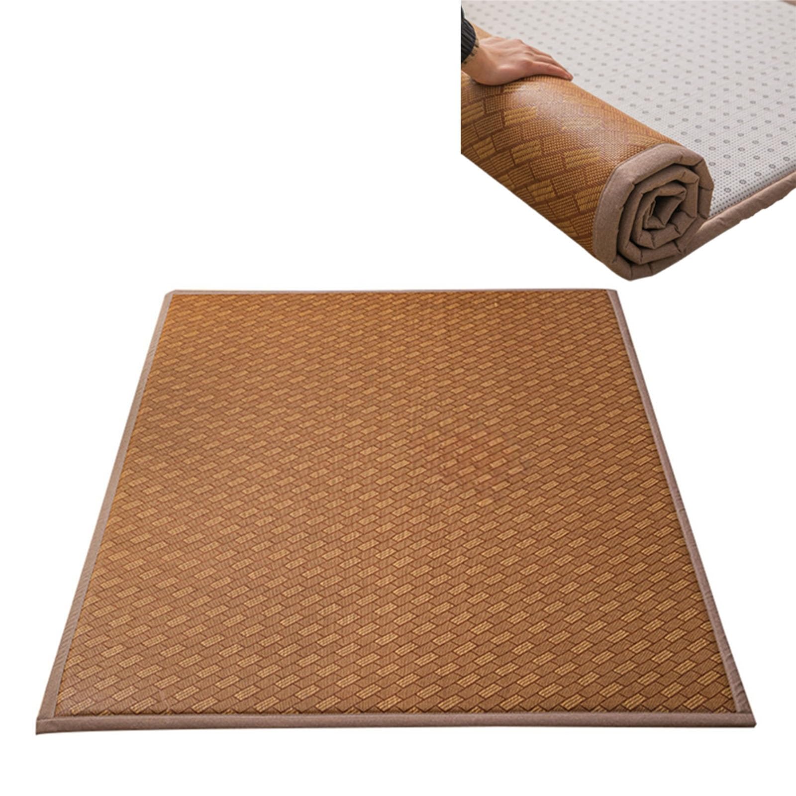 Tapis d'éveil en rotin respirant et antidérapant pour bébé et salon